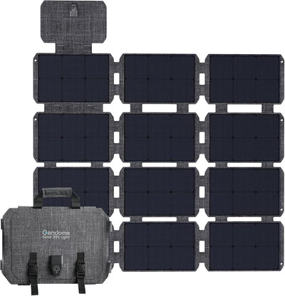 200W Portable Solar Panel, IP68 Waterproof Foldable Compact Solar Charger for Portable Power Station, Solar Panel for Camping RV Travel Outdoor Adventures